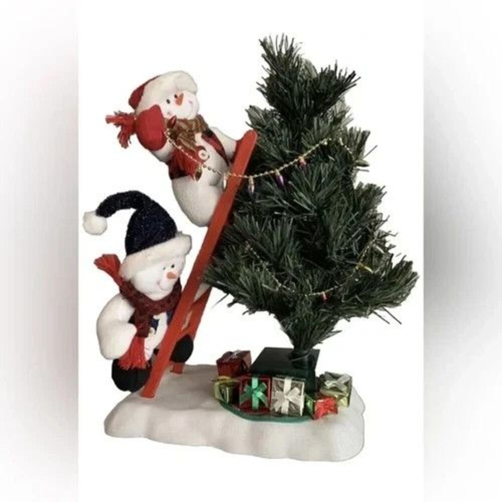 Avon 2004 Fiber Optic Trim A Tree Animated Snowmen Musical NOS